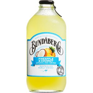 Bautura carbogazoasa fara alcool cu aroma de ananas si cocos Bundaberg, 375 ml