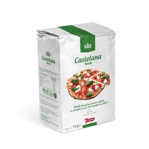 Faina de grau pentru pizza cu dospire scurta 7 Spice Castelana Verde, 1 kg