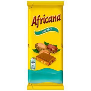 Ciocolata cu lapte si arahide Africana, 80 g