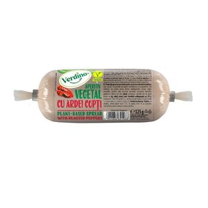 Pasta vegetala tartinabila cu ardei copti Verdino, 125 g