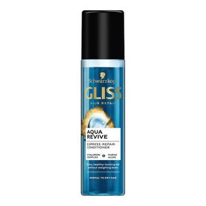 Balsam express de reparare Gliss Aqua Revive, pentru par normal sau uscat, 200 ml