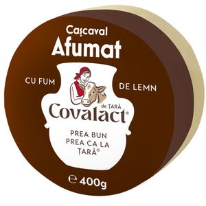 Cascaval afumat Covalact, 400 g