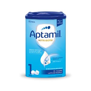 Formula de lapte Aptamil Nutri-Biotik 1, 0-6 luni, 800g