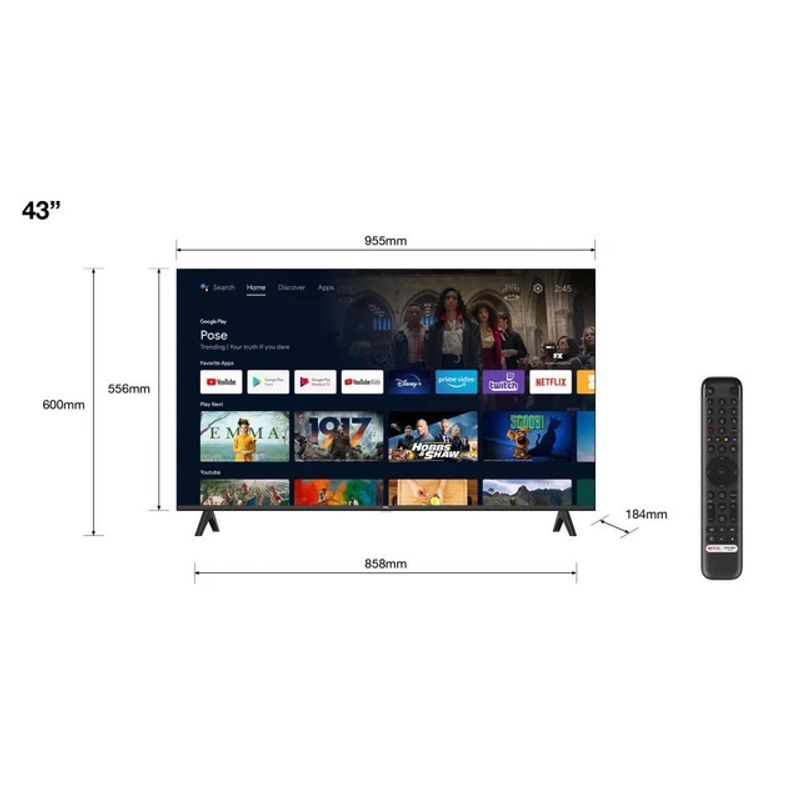 televizor-led-smart-android-tcl-43s5400a-full-hd-clasa-f-108-cm