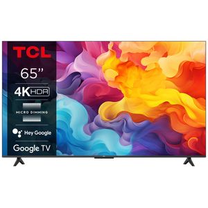 Televizor LED Smart Google TV TCL 65V6B, Ultra HD, clasa E, model 2024, 165 cm