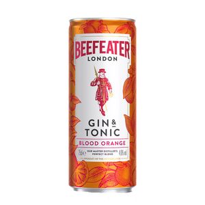 Cocktail Beefeater Blood Orange Gin & Tonic, alcool 4.9%, doza, 0.25 l