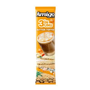 Cafea instant 3 in 1 Amigo Butter Toffee, 13 g