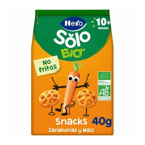 Snacks eco cu morcov si porumb Hero Solo, de la 10 luni, 40 g