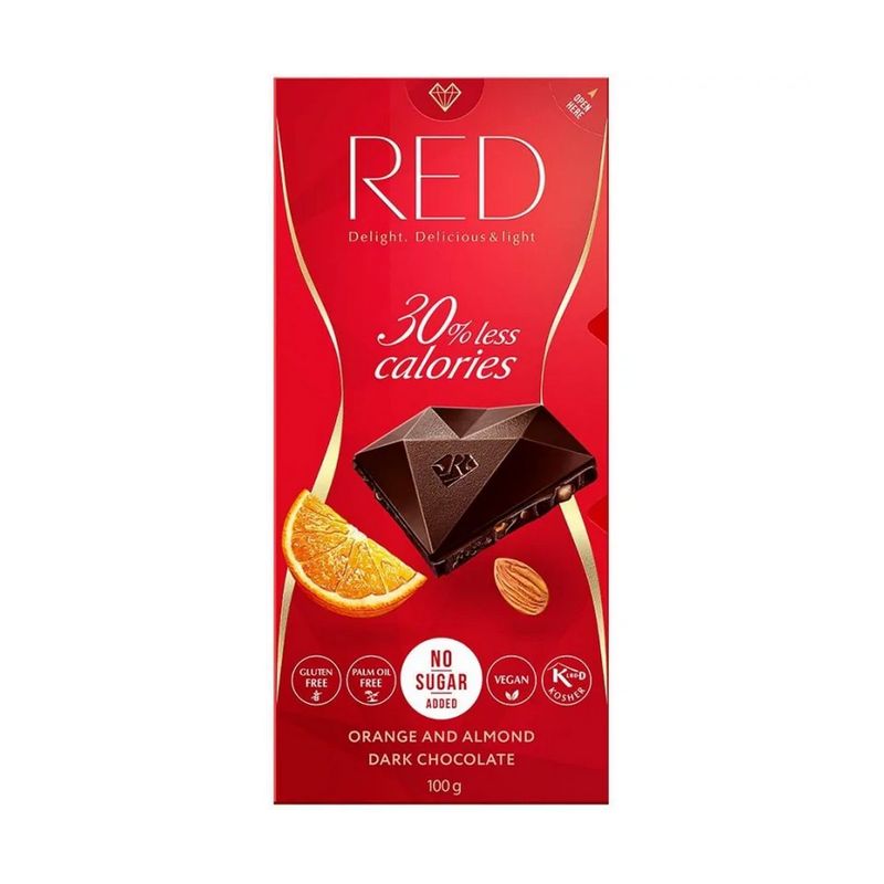 dark-chocolate-with-orange-almonds-30-less-calories-no-sugar-100g-red