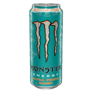 Bautura energizanta fara zahar Monster Ultra Fiesta Mango, 0.5 l