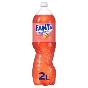 Bautura carbogazoasa Fanta Grapefruit Roz Zero Zahar, 2 l