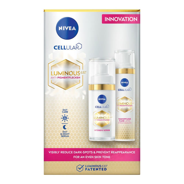 set-pentru-cadou-nivea-cellular-luminous630-impotriva-petelor-pigmentare--serum-30-ml--crema-de-zi-spf50-40-ml