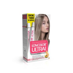 Vopsea de par permanenta Loncolor Ultra Max 9.9 Blond cenusiu Inchis, 200 ml