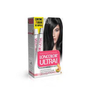 Vopsea de par permanenta Loncolor Ultra Max 1 Negru, 200 ml