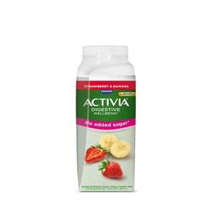 Iaurt de baut cu capsuni si banane Activia, 250 g