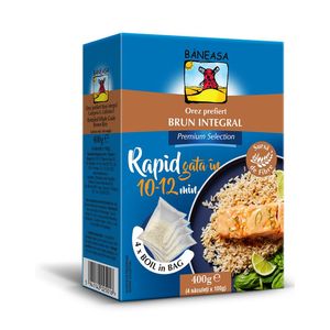 Orez prefiert brun integral Baneasa, 400 g