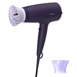 Uscator de par Philips BHD340/10, 2100 W, 6 trepte de caldura si viteza, negru/violet