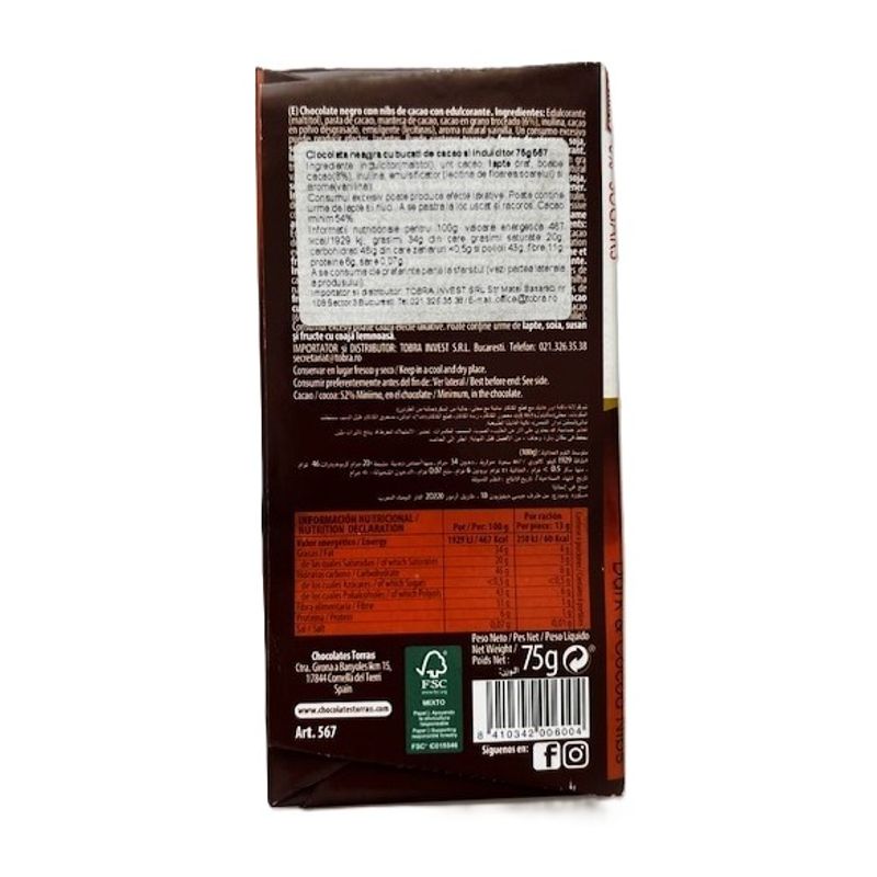 ciocolata-neagra-cu-bucati-de-cacao-torras-75-g