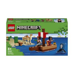 LEGO Minecraft - Calatorie pe corabia de pirati 21259, 166 piese