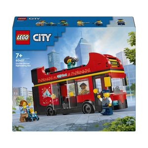 LEGO City - Autobuz turistic rosu cu etaj 60407, 384 piese