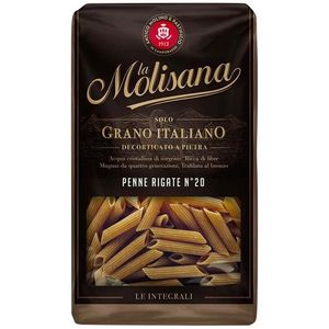 Paste integrale La Molisana Penne Rigate No 20, 500 g