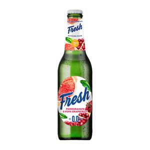 Bere blonda fara alcool cu rodie si grapefruit Fresh, sticla, 0.33 l