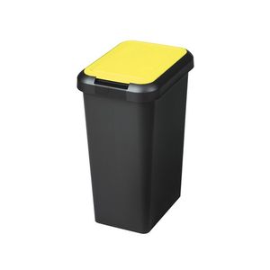 Cos de gunoi din plastic Actuel, galben, 25 l