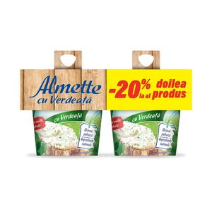 Crema de branza cu verdeata Almette, 2 x 150 g