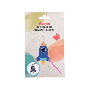 Kit de creare breloc Auchan, model racheta/unicorn