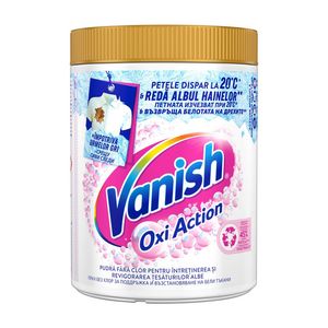 Pudra pentru indepartarea petelor Vanish Oxi Action, pentru haine albe, 960 g