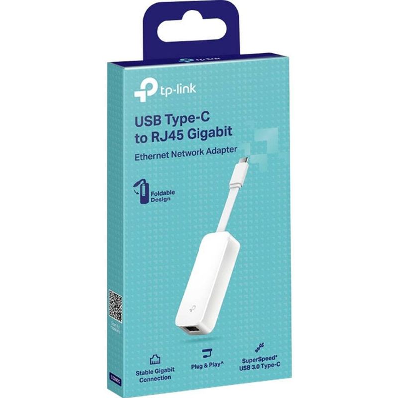 adaptor-pentru-retea-tp-link-ue300c-usb-3-0-type-c-pentru-ethernet-gigabit-rj45-alb