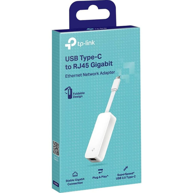 adaptor-pentru-retea-tp-link-ue300c-usb-3-0-type-c-pentru-ethernet-gigabit-rj45-alb