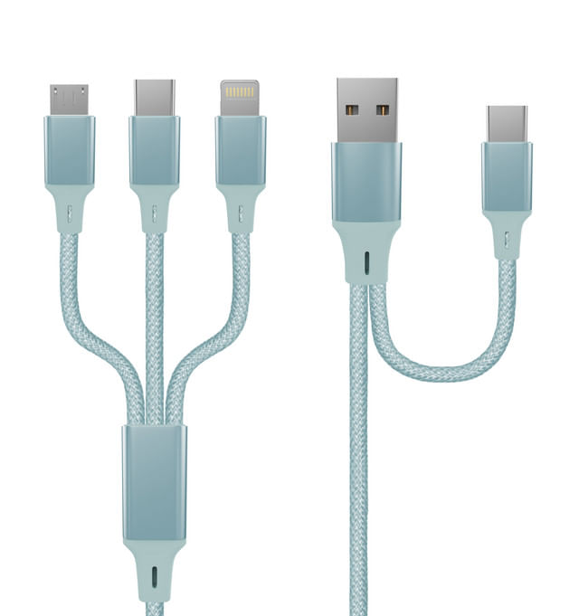 cablu-de-date-si-incarcare-3-in-1-qilive-micro-usb-usb-c-lightning-albastru