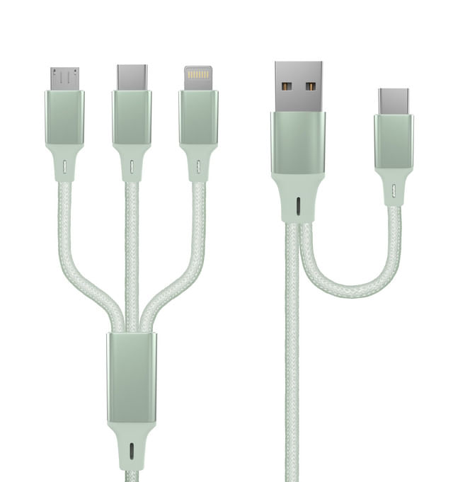 cablu-de-date-si-incarcare-3-in-1-qilive-micro-usb-usb-c-lightning-verde