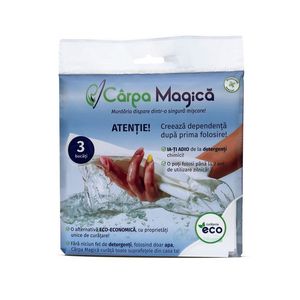 Set 3 lavete din microfibre Carpa Magica, 40 x 40 cm