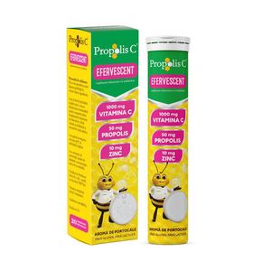 Supliment alimentar Fiterman Propolis C Efervescent, 20 bucati