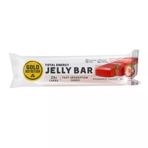 Jeleu energizant cu aroma de capsuni Gold Nutrition Jelly Bar, 30 g
