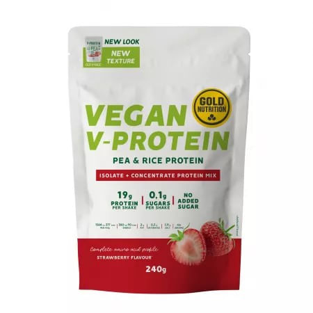 pudra-proteica-vegetala-cu-aroma-de-capsuni-gold-nutrition-v-protein-240-g