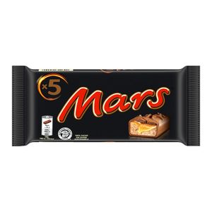 Baton ciocolata cu lapte cu miez de caramel si nuga Mars, 5 x 45 g