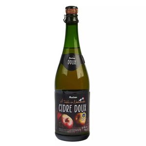 Cidru dulce de mere Auchan Terroir, alcool 2.5%, 0.75 l