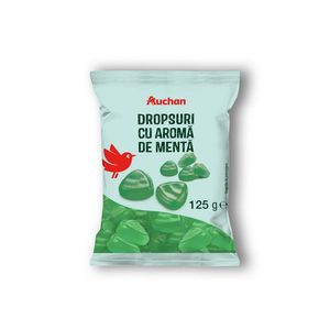 Dropsuri cu menta Auchan, 125 g