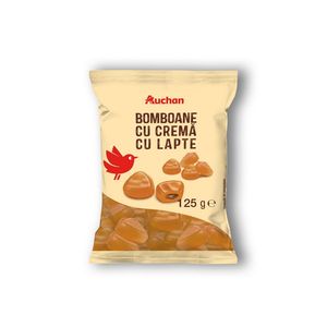 Bomboane cu crema de lapte Auchan, 125 g