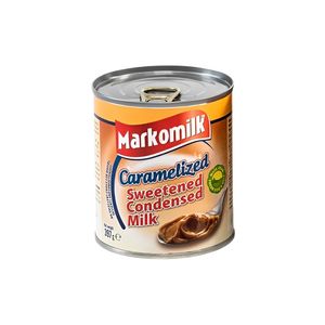 Lapte condensat dulce caramelizat Markomilk, 8% grasime, 397 g