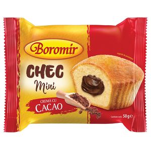 Chec mini cu crema de cacao Boromir, 50 g