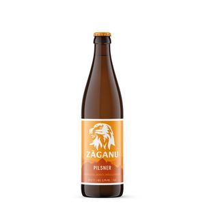 Bere artizanala nefiltrata blonda Zaganu Pilsner, 0.5 l