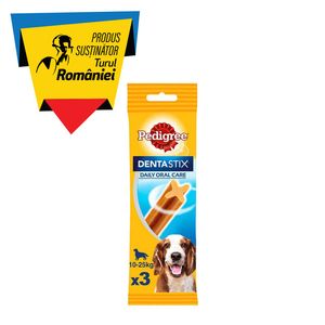 Batoane dentare pentru caini de talie medie Pedigree DentaStix, 77 g