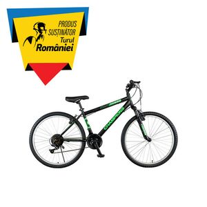 Bicicleta Champions Tempo, 21 viteze, frana V-Brake, 26 inch, negru-verde