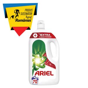 Detergent de rufe lichid Ariel +Extra Clean Power, 70 spalari, 3.5 l