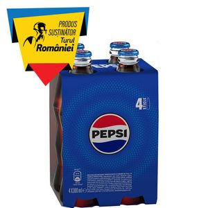 Bautura carbogazoasa Pepsi Cola, sticla, 4 x 0.3 l