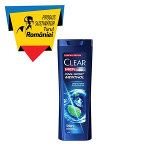 Sampon anti-matreata Clear Men Cool Sport Menthol, 360 ml